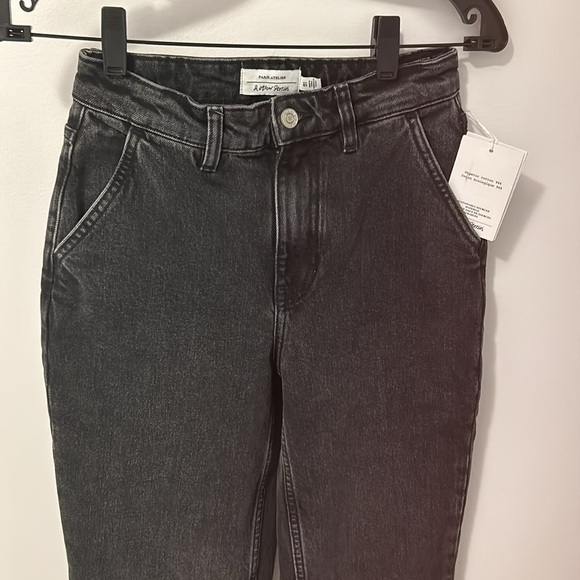 & Other Stories Washed Black Organic Cotton Jeans - Picture 3 of 8